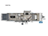 Cherokee Grey Wolf Black Label 28RRTBL Floorplan Image