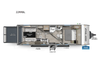 Cherokee Grey Wolf Black Label 22RRBL Floorplan Image