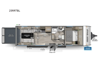 Cherokee Grey Wolf Black Label 25RRTBL Floorplan Image