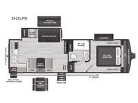Arcadia Super Lite 242SLMD Floorplan Image