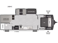 Bullet Classic 26BHC Floorplan Image