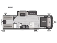 Bullet Classic 28QBC Floorplan Image