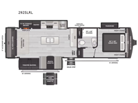 Arcadia Super Lite 292SLRL Floorplan Image
