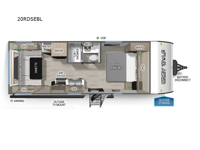 Cherokee Grey Wolf Black Label 20RDSEBL Floorplan Image