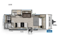 Cherokee Grey Wolf 22CE Floorplan Image