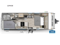 Cherokee Grey Wolf 22MKSE Floorplan Image