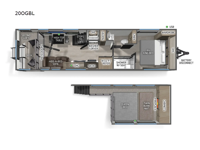 Cherokee Timberwolf Black Label 20OGBL Floorplan Image