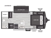 Bullet Classic 1840RBWE Floorplan Image
