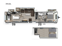 Cherokee Timberwolf Black Label 39ALBL Floorplan Image