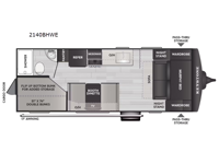Bullet Classic 2140BHWE Floorplan Image