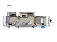Cherokee Wolf Den 301BH Floorplan Image