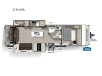 Cherokee Wolf Den Black Label 273XLKBL Floorplan Image