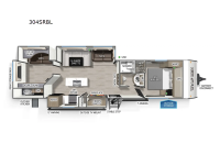 Cherokee Wolf Den Black Label 304SRBL Floorplan Image