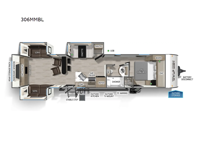 Cherokee Wolf Den Black Label 306MMBL Floorplan Image