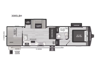Arcadia Super Lite 308SLBH Floorplan Image