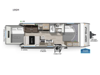 Cherokee Grey Wolf 19SM Floorplan Image