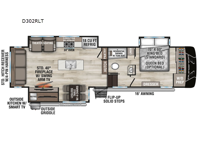Durango D302RLT Floorplan Image