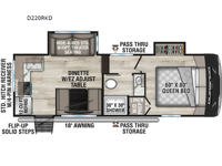 Durango Half-Ton D220RKD Floorplan Image