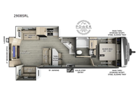 Rockwood Ultra Lite 2908SRL Floorplan Image
