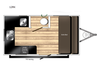 Rove Lite Sport 12RK Floorplan Image