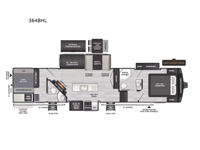 Cougar 364BHL Floorplan Image