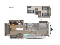 Jay Flight Bungalow 40DLFT Floorplan Image