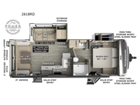 Rockwood Ultra Lite 2618RD Floorplan Image
