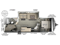Rockwood Ultra Lite 2706BH Floorplan Image
