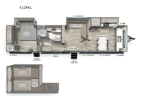 Sierra Destination Trailers 422FKL Floorplan Image