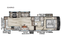 Durango Half-Ton D240RKD Floorplan Image
