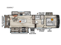 Durango Half-Ton D283RLT Floorplan Image