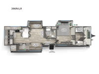 Sandpiper Destination Trailers 396RKLR Floorplan Image
