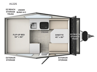 Rockwood Hardside Series A122S Floorplan Image