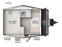 Rockwood Hardside Series A101RB Floorplan Image