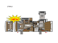 Black Stone Titanium Series 270RLS Floorplan Image