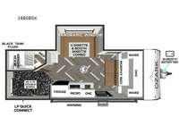 Ozark 1680BSK Floorplan Image
