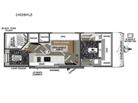 Ozark 2400BHLE Floorplan Image