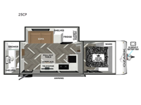 Ozark 25CP Floorplan Image
