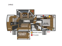 Back Country Series MTN TRX Titanium Series 24KRS Floorplan Image