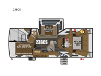 Back Country Series MTN TRX Titanium Series 23BCS Floorplan Image