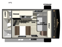 Avenger LT 16FQ Floorplan Image