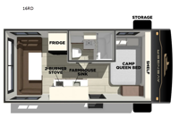 Avenger LT 16RD Floorplan Image