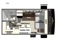 Avenger LT 17RK Floorplan Image