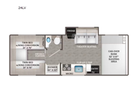 Four Winds Sprinter 24LV Floorplan Image