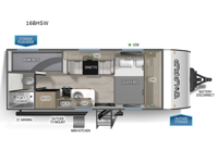 Cherokee Wolf Pup 16BHSW Floorplan Image