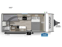 Cherokee Wolf Pup 16LP Floorplan Image