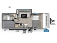 Cherokee Wolf Pup 17JW Floorplan Image