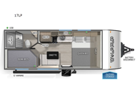 Cherokee Wolf Pup 17LP Floorplan Image