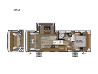 Timber Ridge Titanium Series 25RLS Floorplan Image