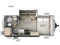 Rockwood GEO Pro G19FBS Floorplan Image